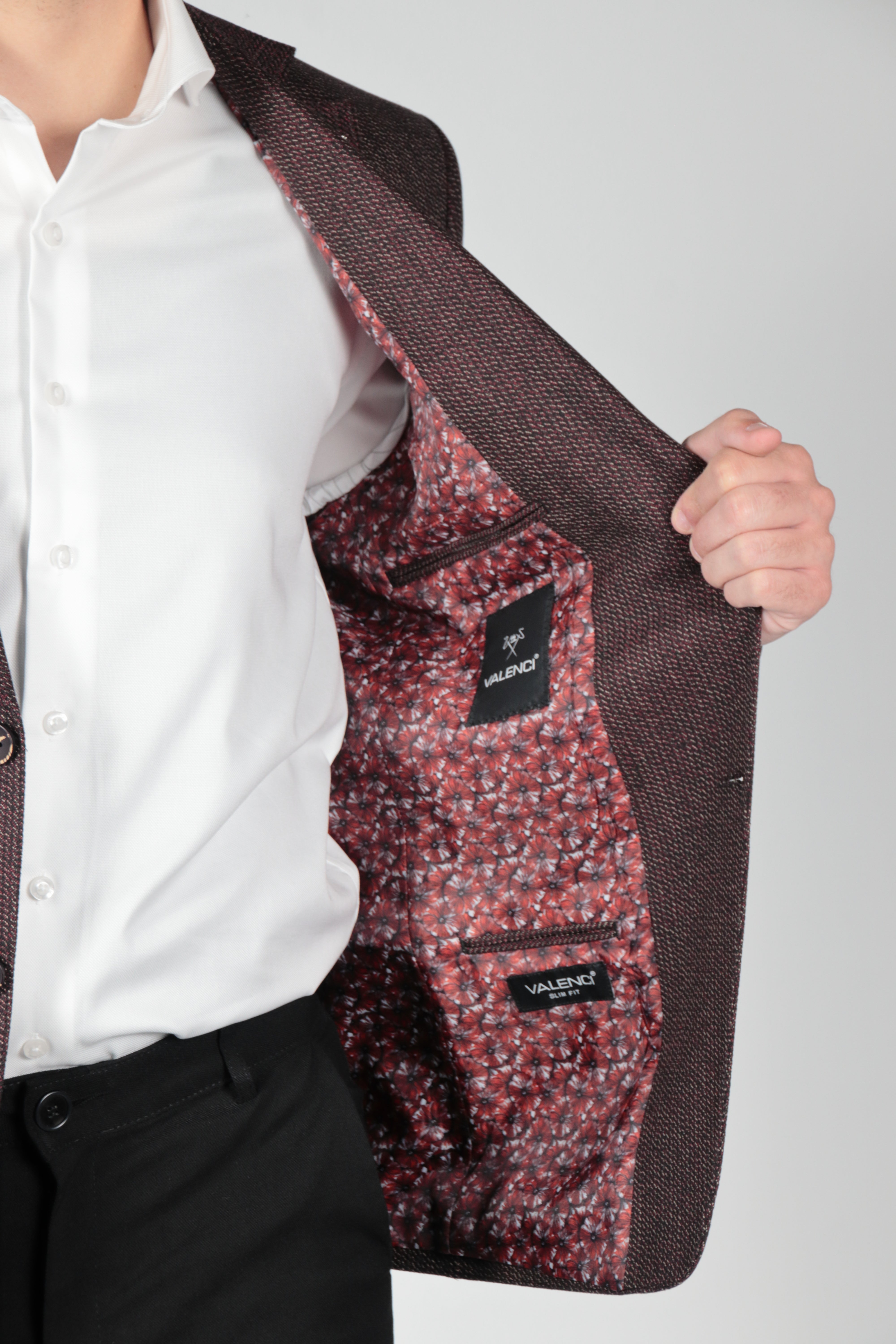 Men Blazer Slimfit Milano Bordeaux