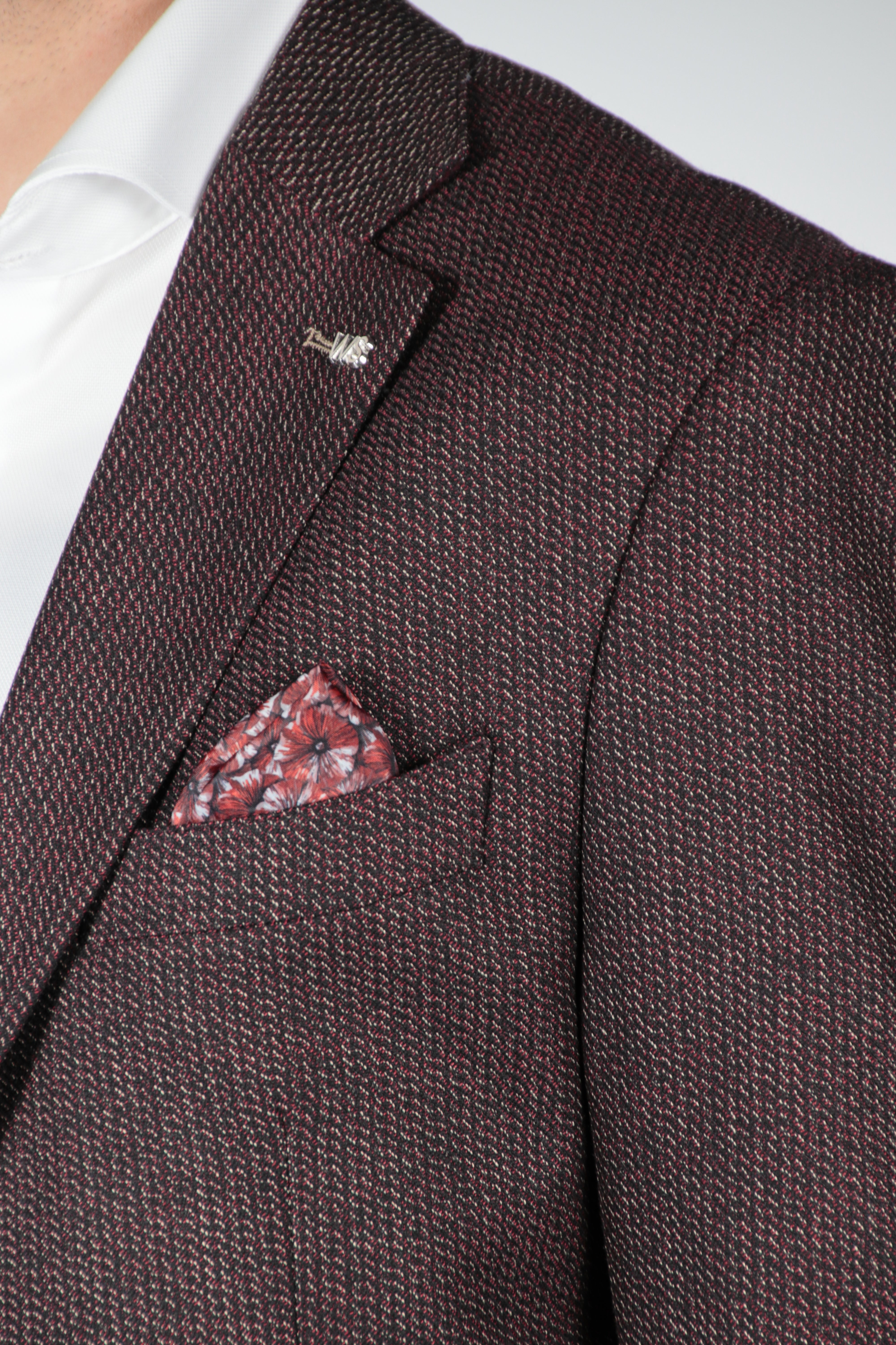 Men Blazer Slimfit Milano Bordeaux