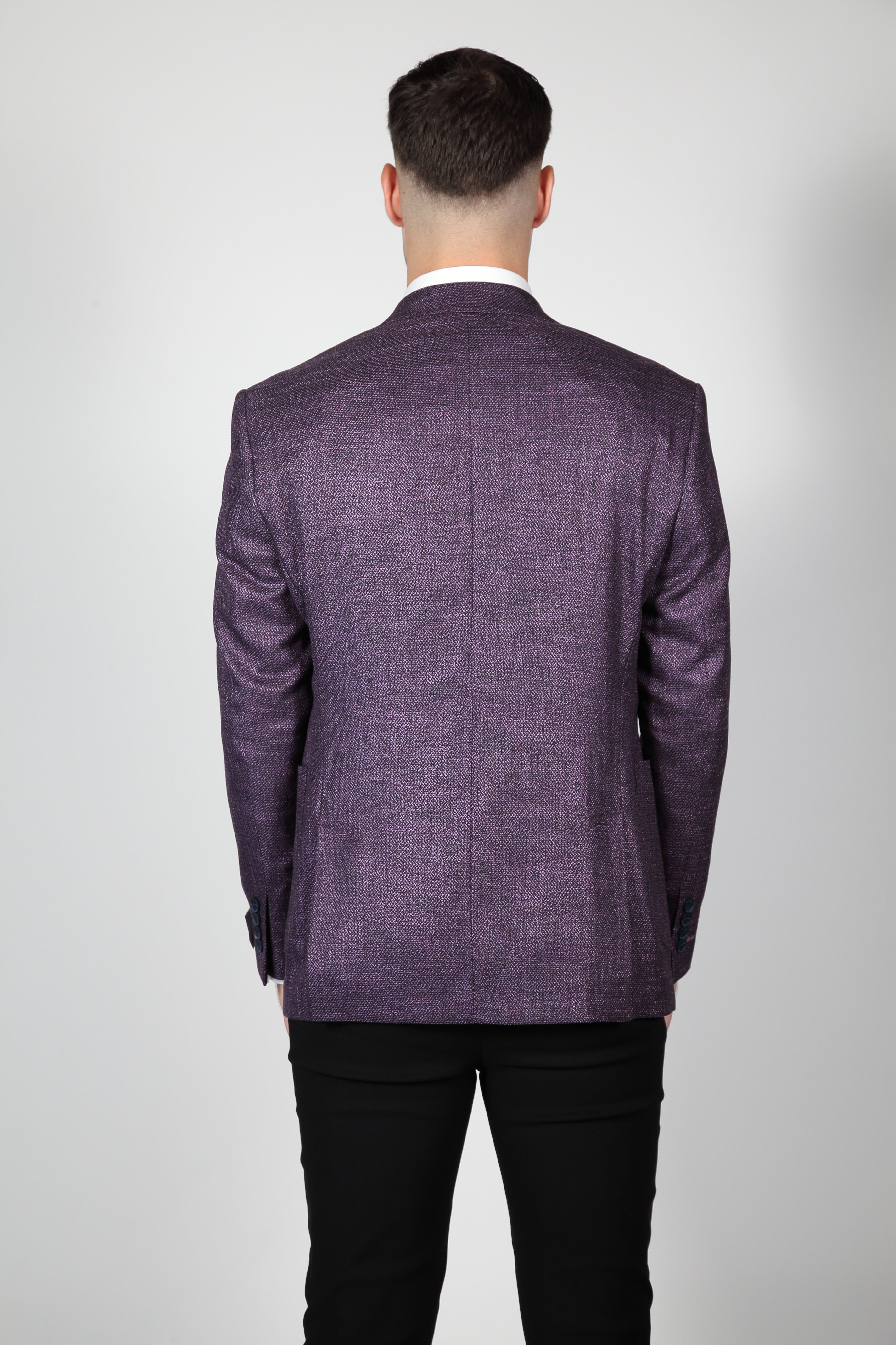 Heren Blazer Slimfit Milano Paarse