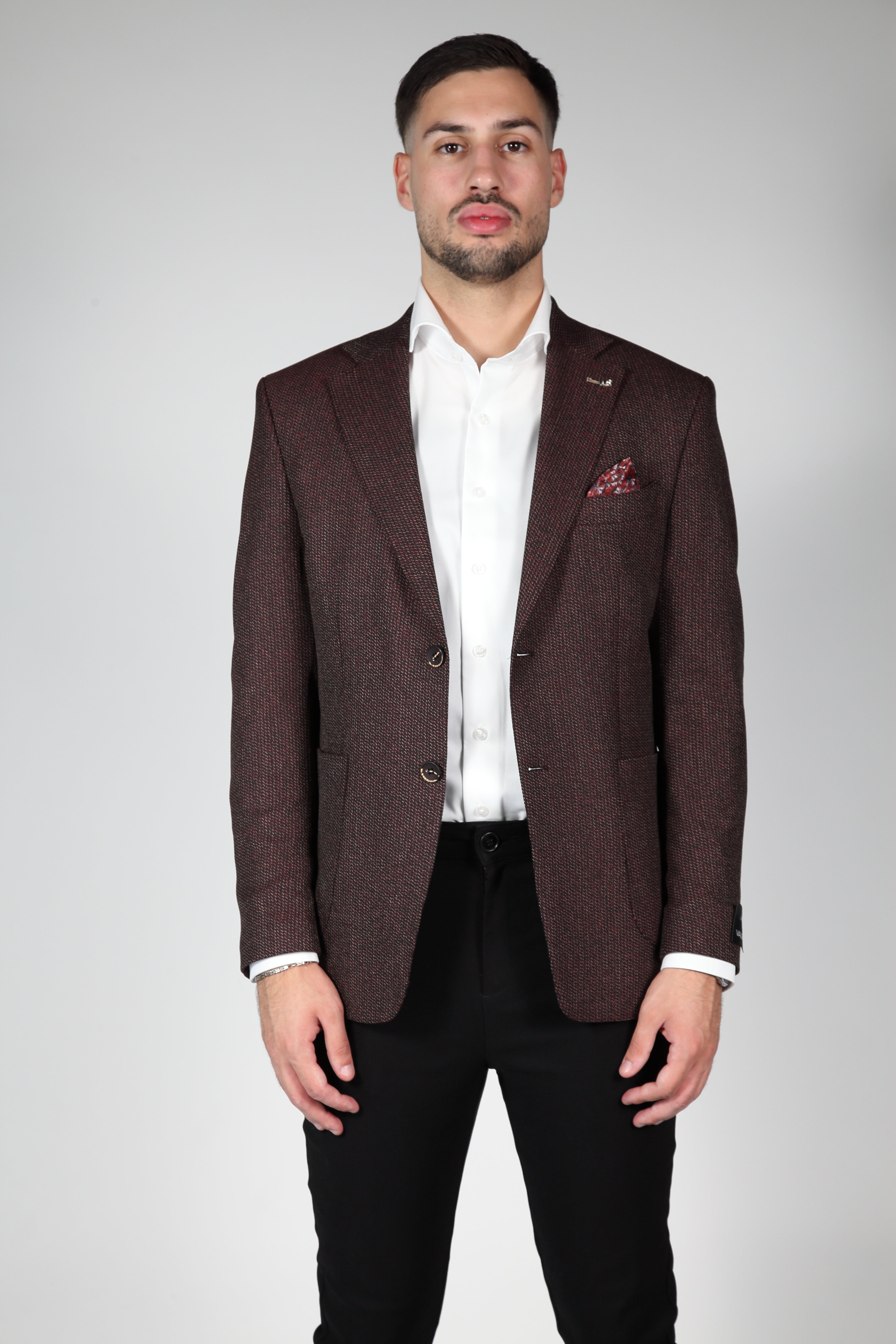 Men Blazer Slimfit Milano Bordeaux