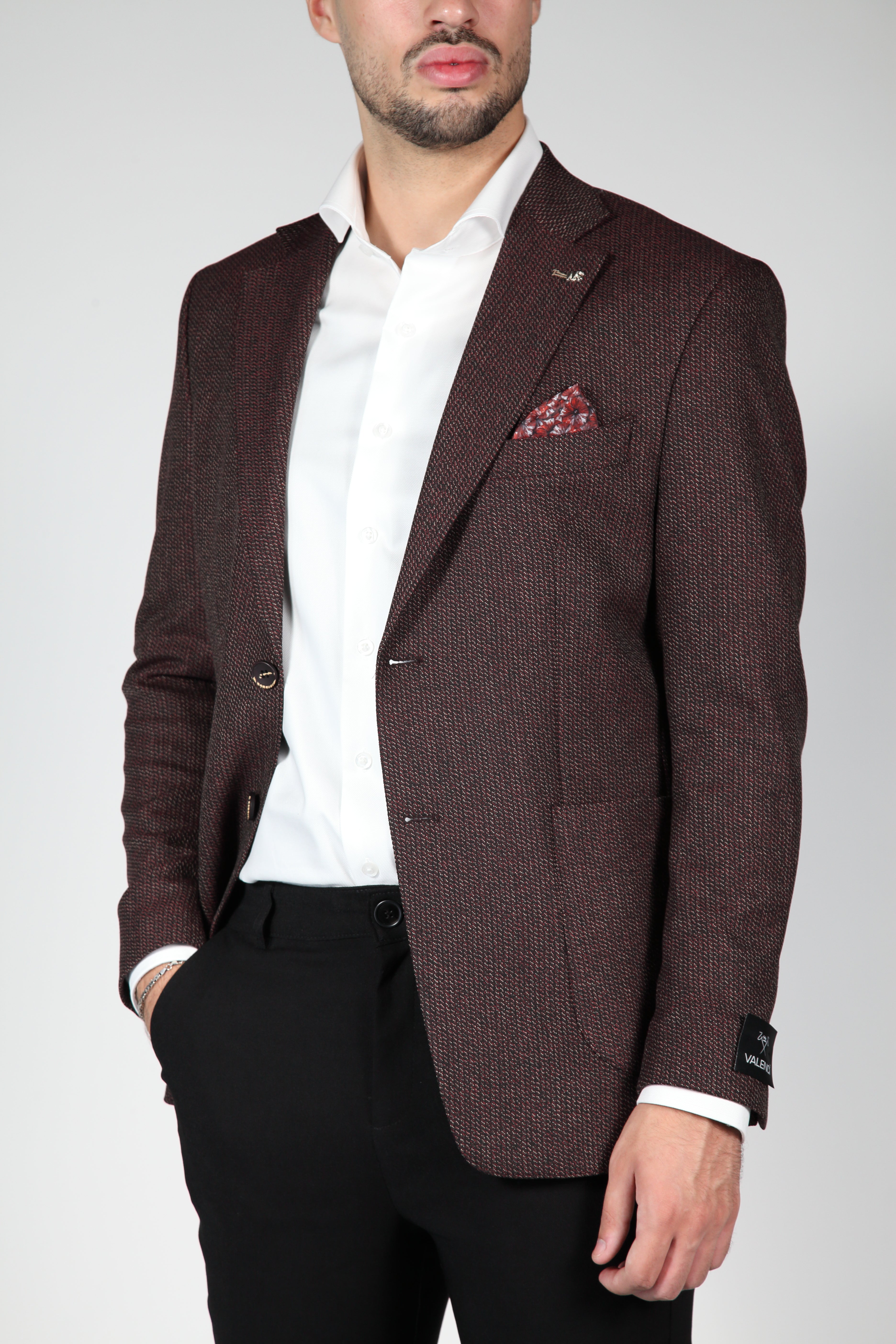 Men Blazer Slimfit Milano Bordeaux