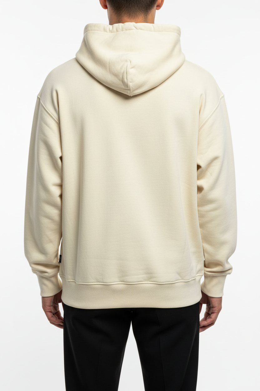 Felpa con cappuccio Arya color crema