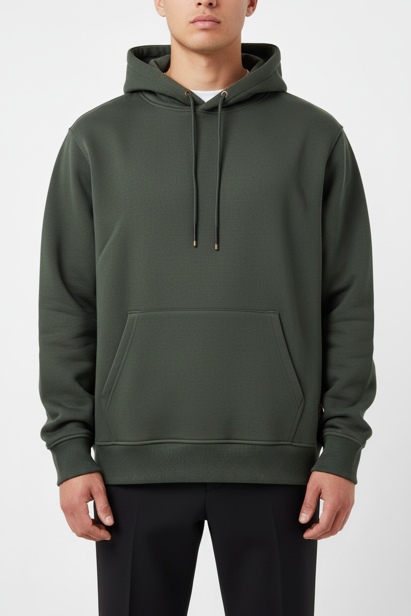 Felpa con cappuccio Arya verde scuro