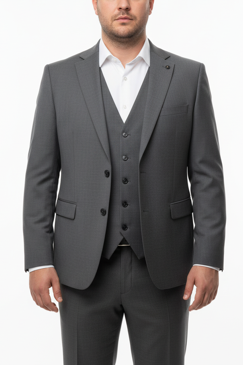The Vittorio Anthracite Three-piece Suit