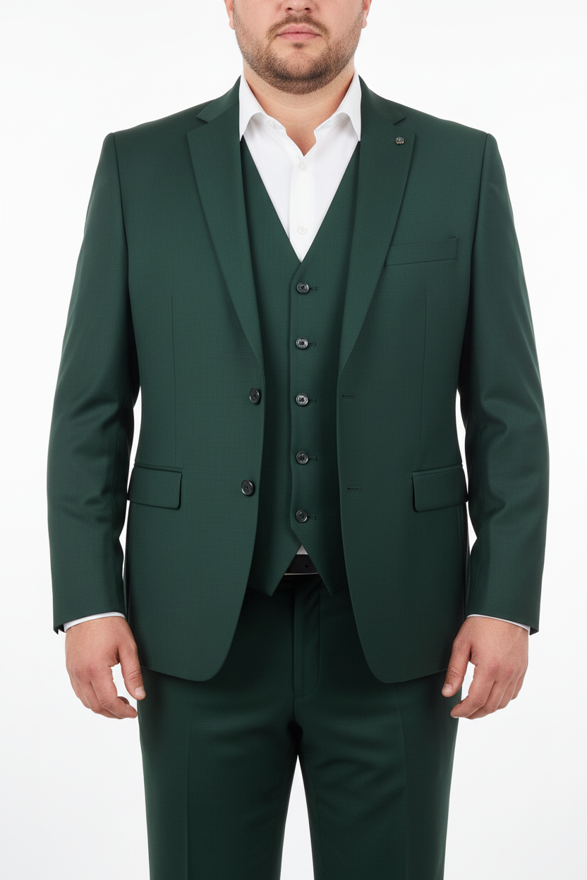 The Vittorio Dark Green Three-Piece Suit