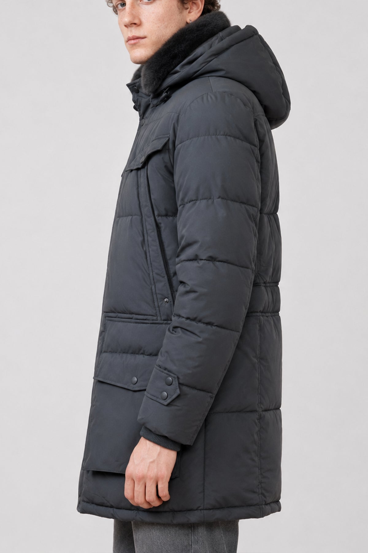Parka Winterjacke Federico Anthrazit