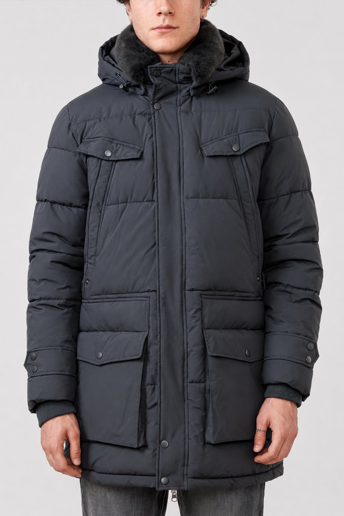 Parka Winterjacke Federico Anthrazit