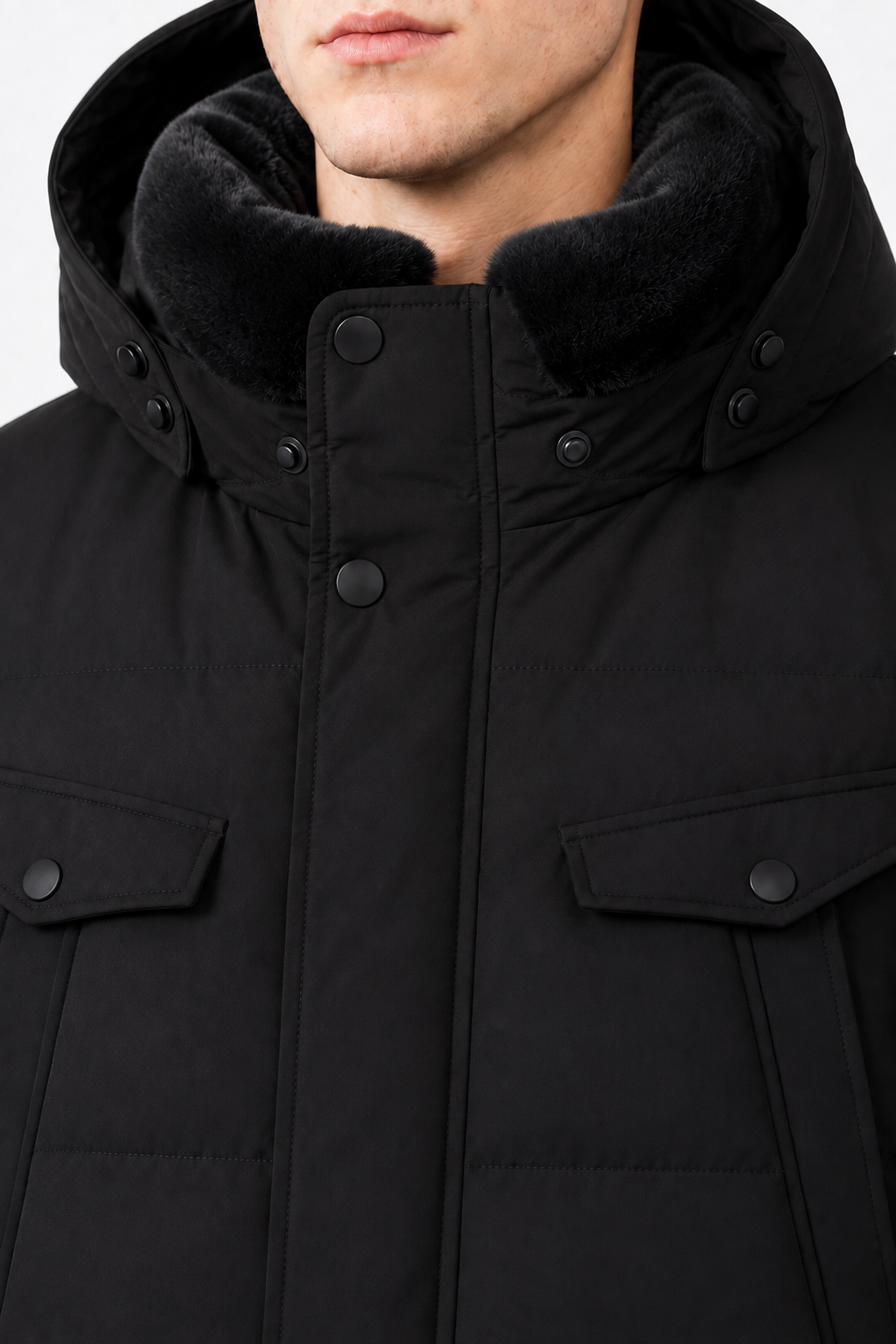 Parka Winter Jacket Federico Black