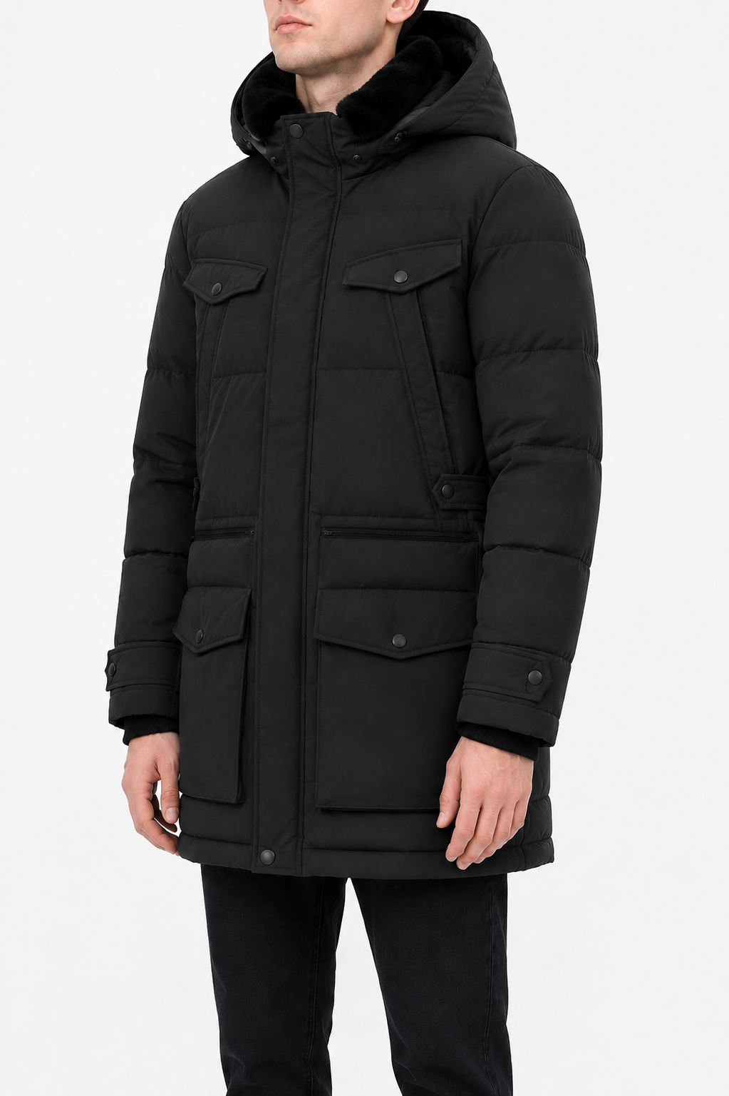 Parka Winterjas Federico Zwart