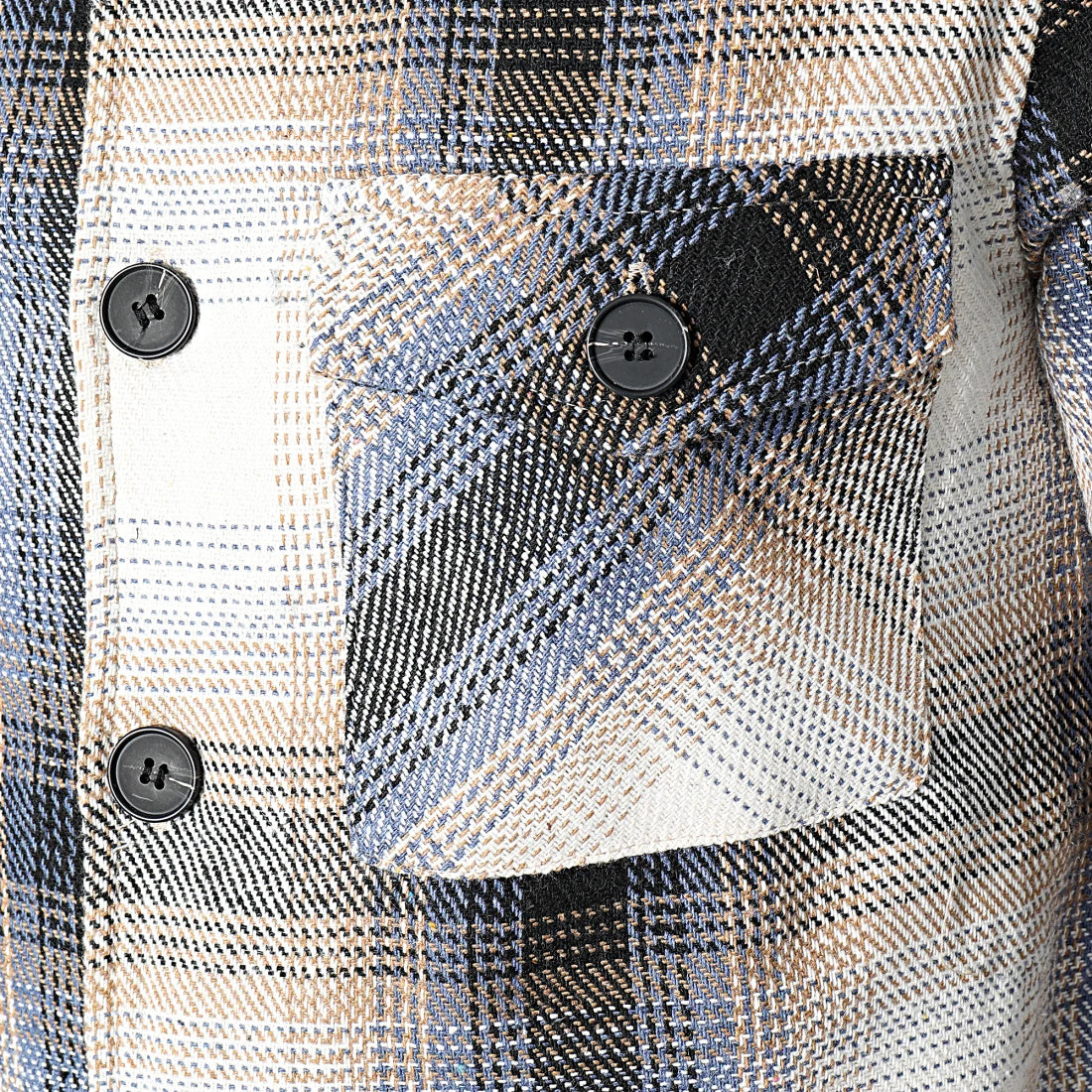 Heren Flannel Jacket Blue