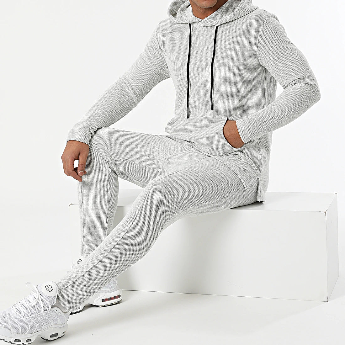 Hoodie trigal gray