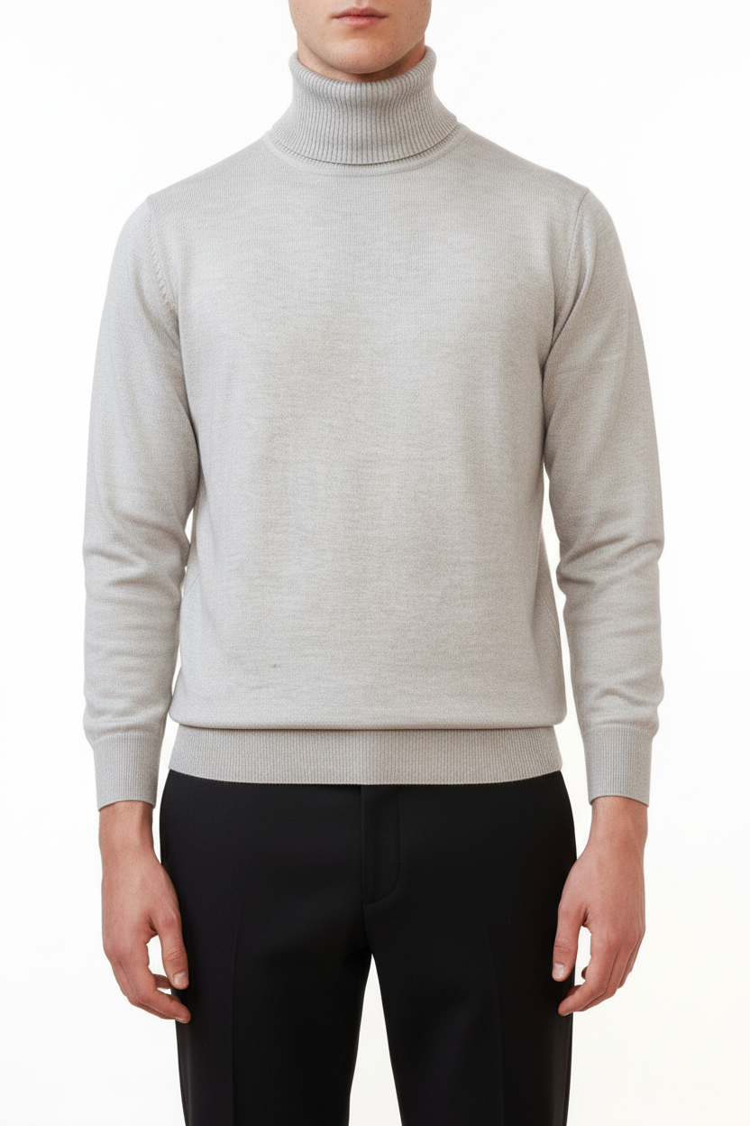 Rollkragenpullover Valenci Grau