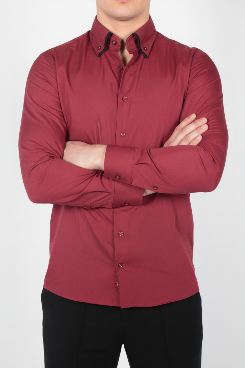 Overhemd Parla Bordeaux