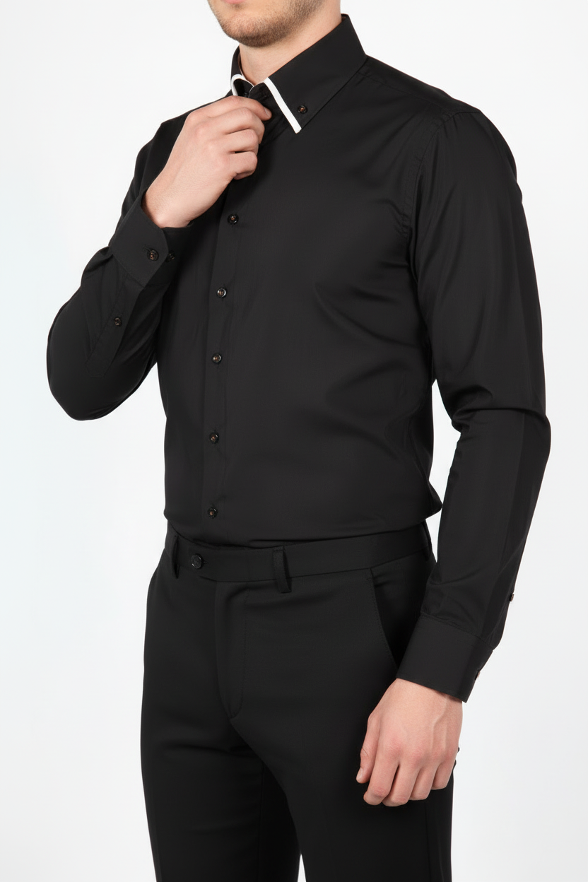 Overhemd Parla Zwart