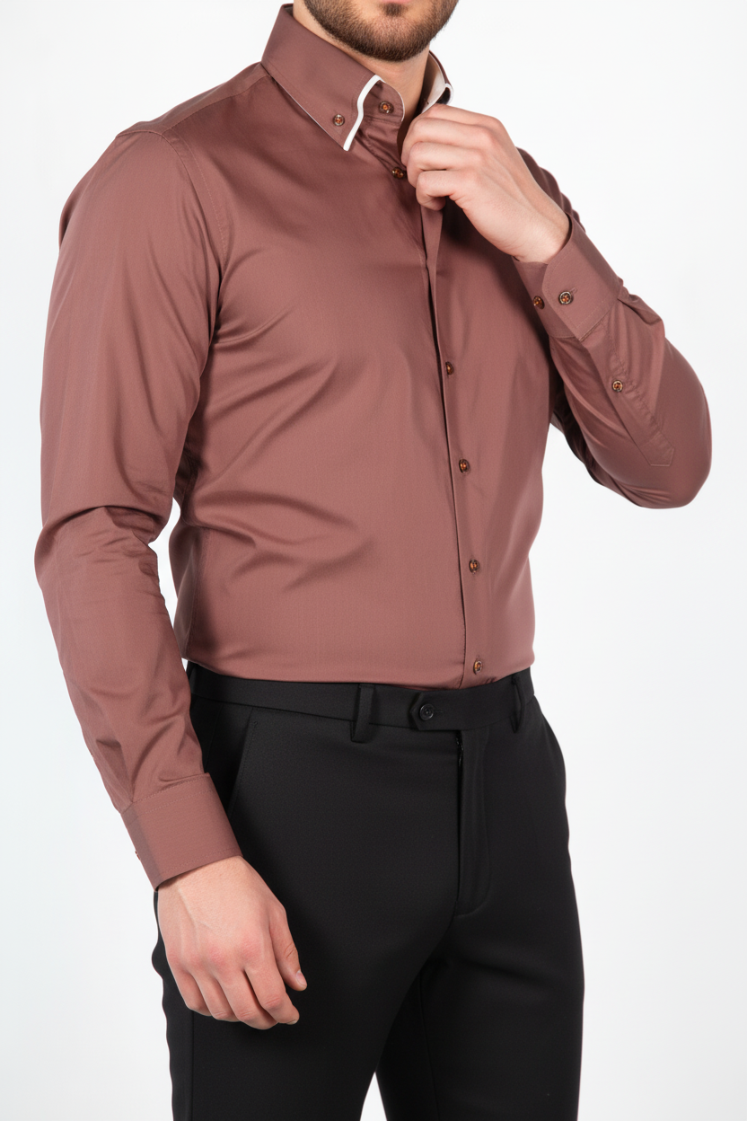 Overhemd Parla Bruin