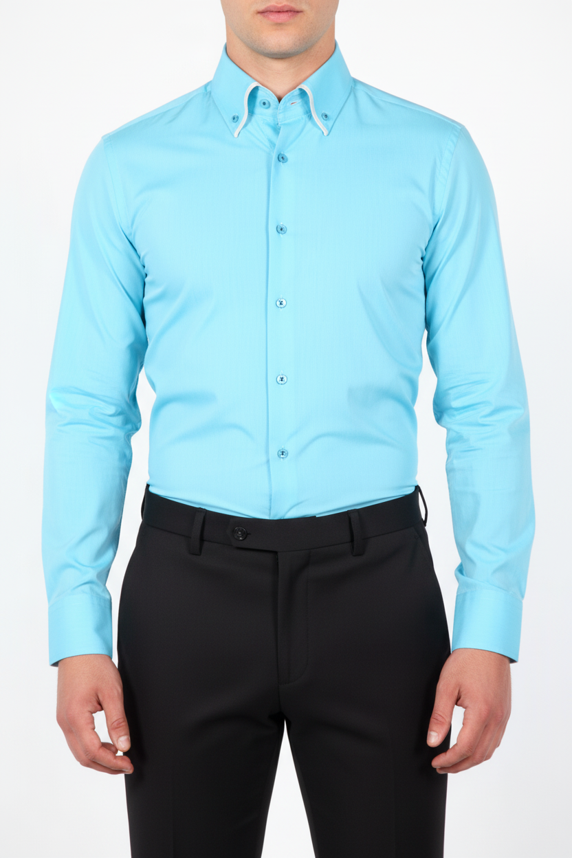 Overhemd Parla Turquoise