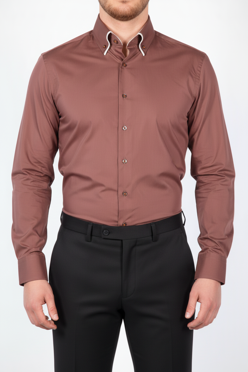 Overhemd Parla Bruin