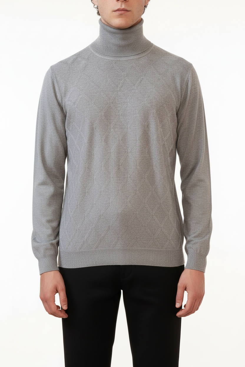 Dolcevita Valenci a quadri Grigio