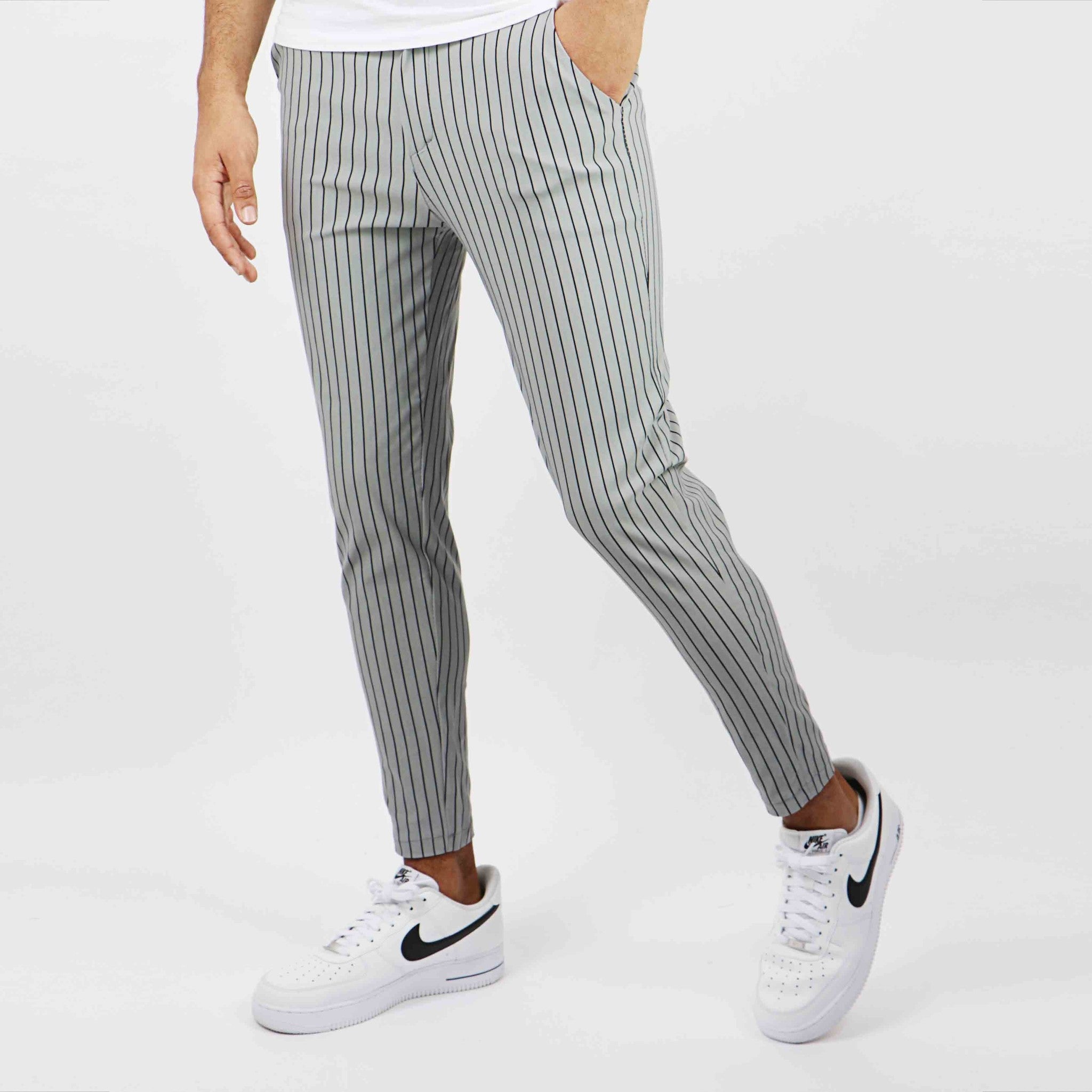 Chino Stripe Grijs