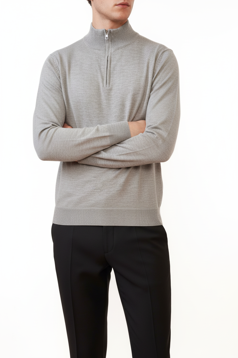 Valenci Halfzip Grijs