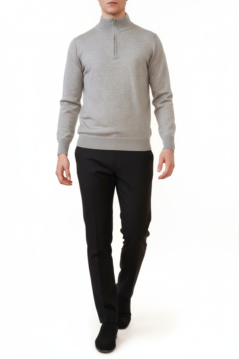 Valenci Halfzip Grijs