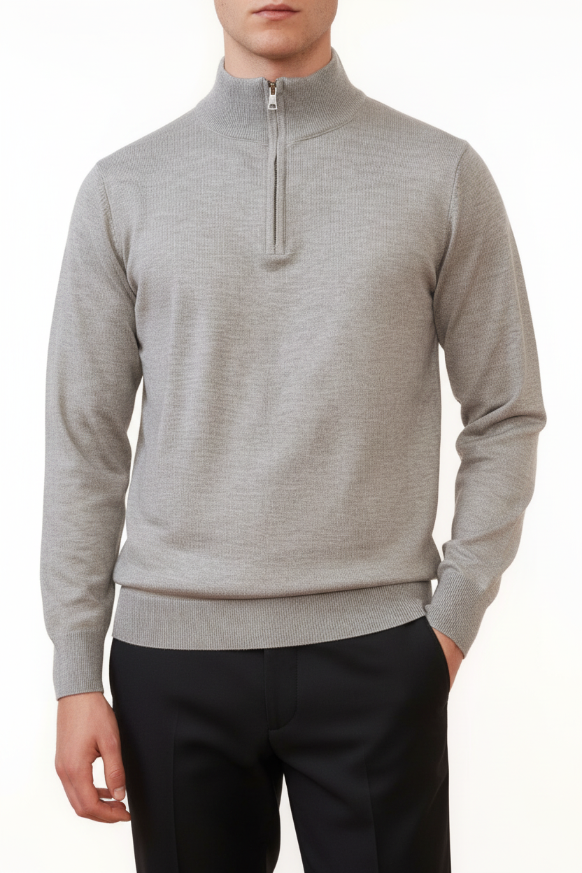 Valenci Halfzip Grijs
