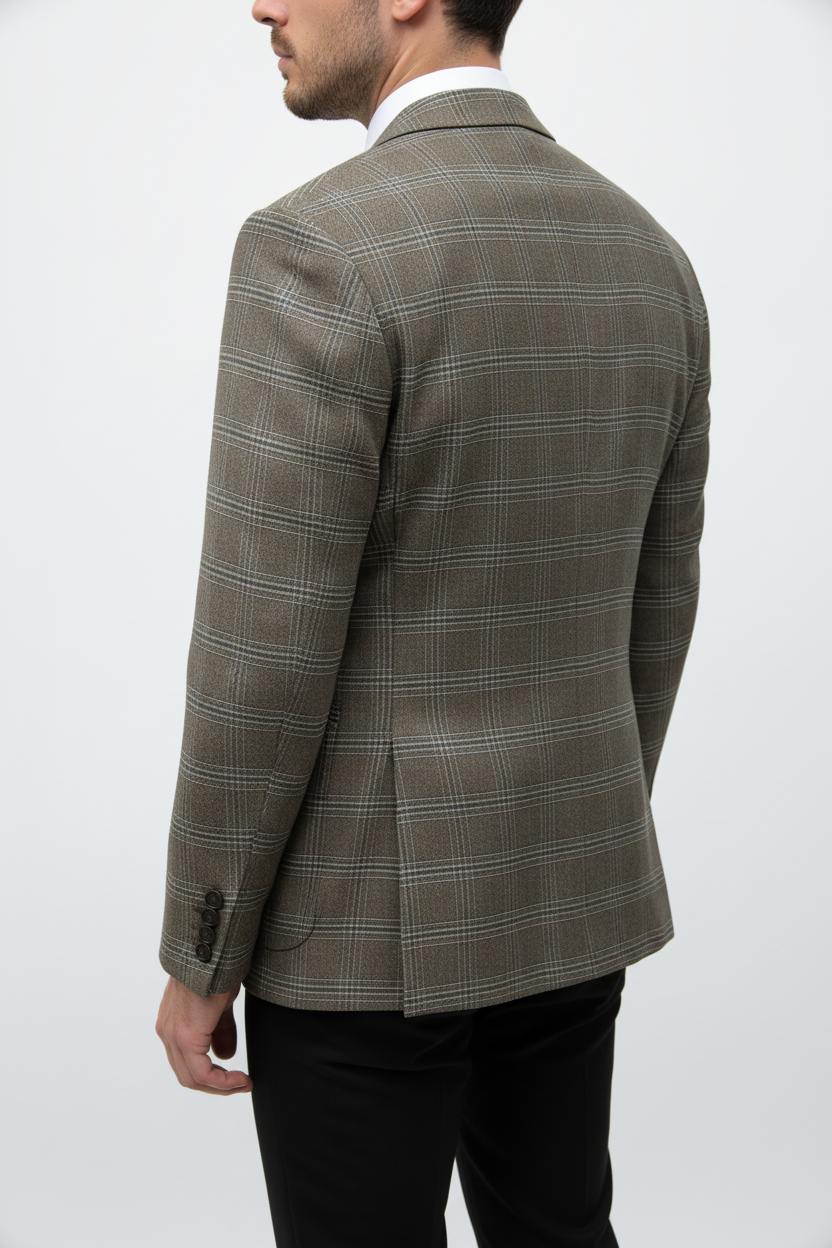 Heren Blazer Lucca Bruin