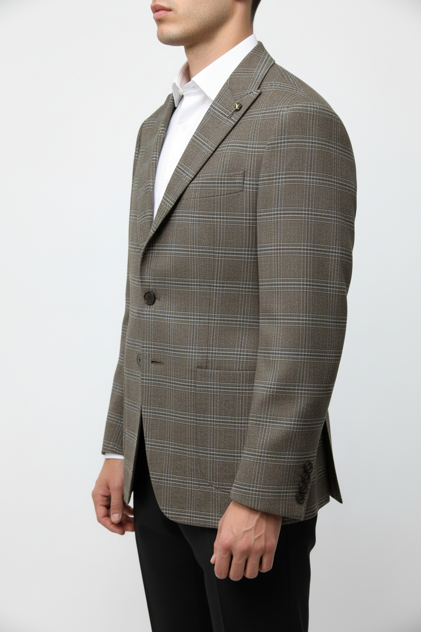 Heren Blazer Lucca Bruin