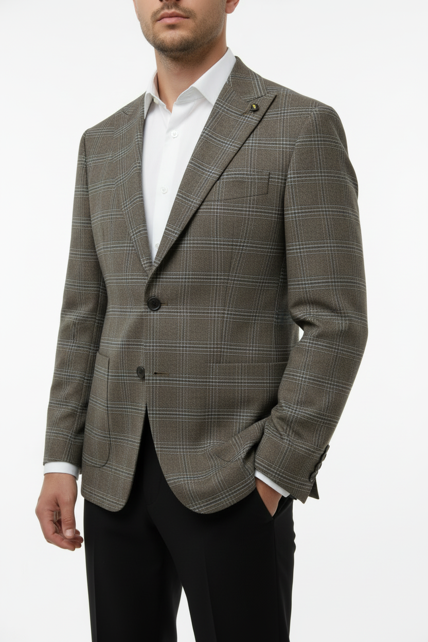 Heren Blazer Lucca Bruin