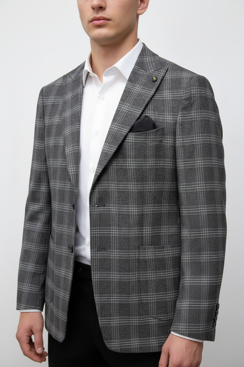 Heren Blazer Lucca Antraciet