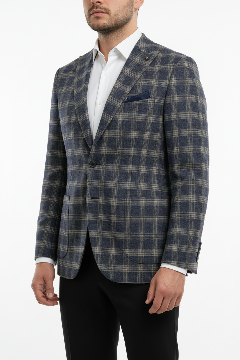 Heren Blazer Lucca Blauw