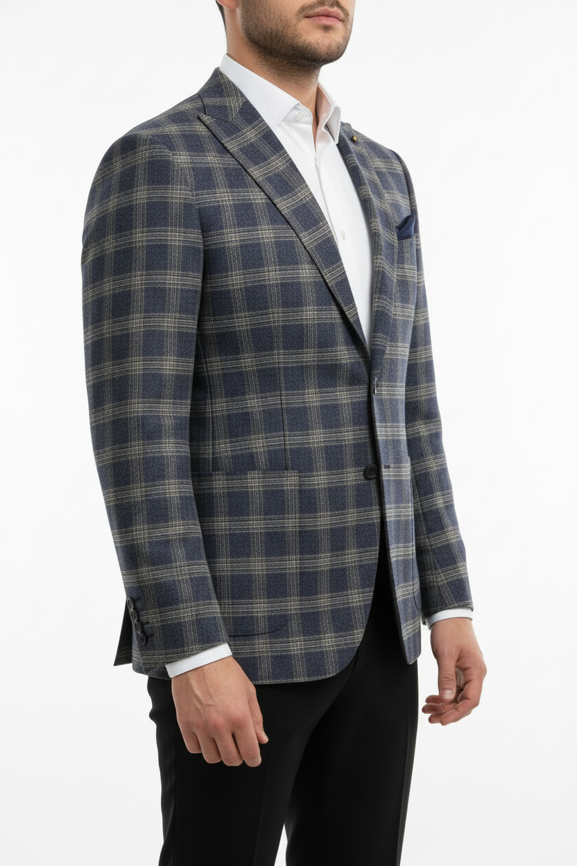 Herrenblazer Lucca Blau