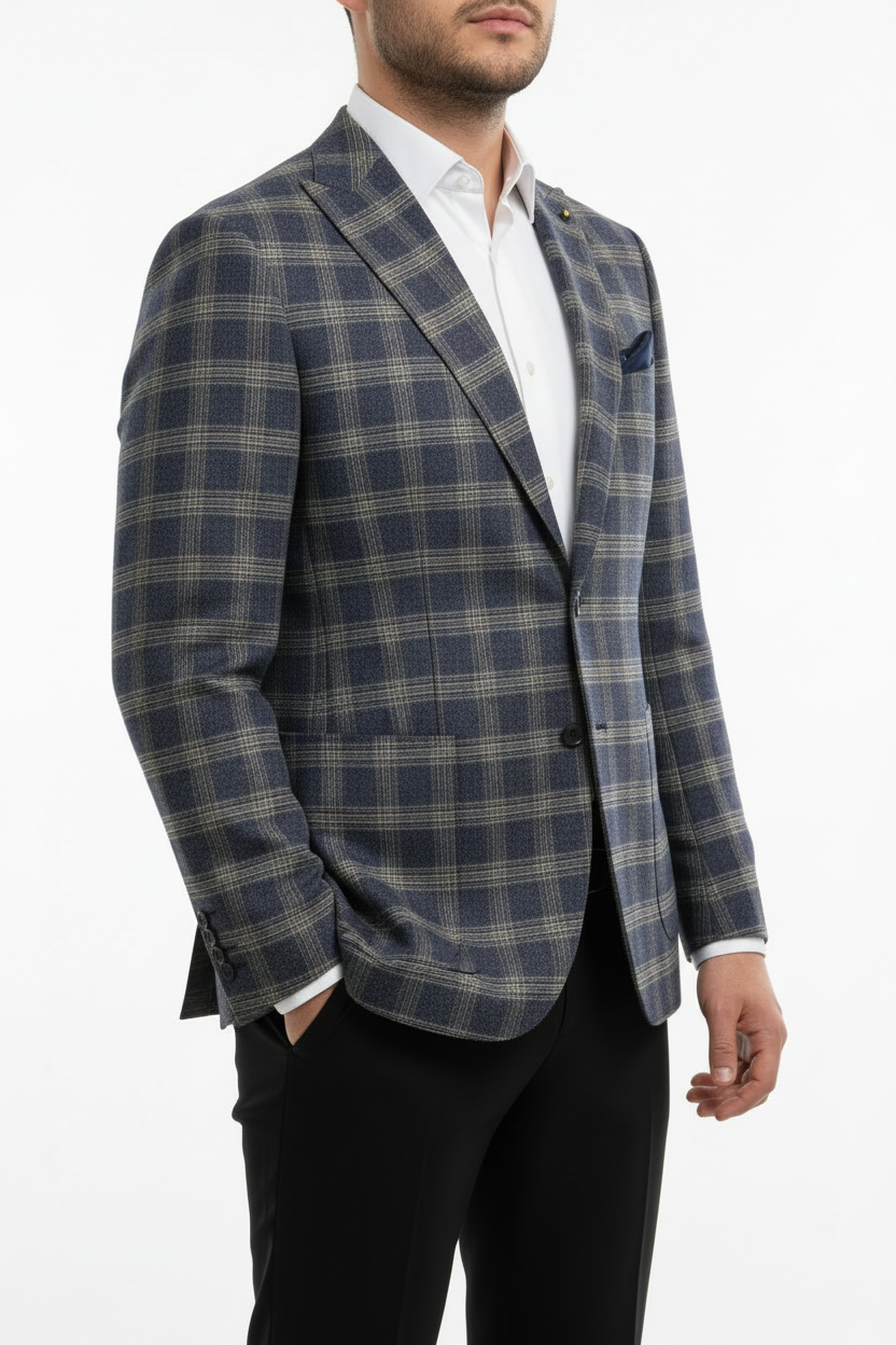 Heren Blazer Lucca Blauw