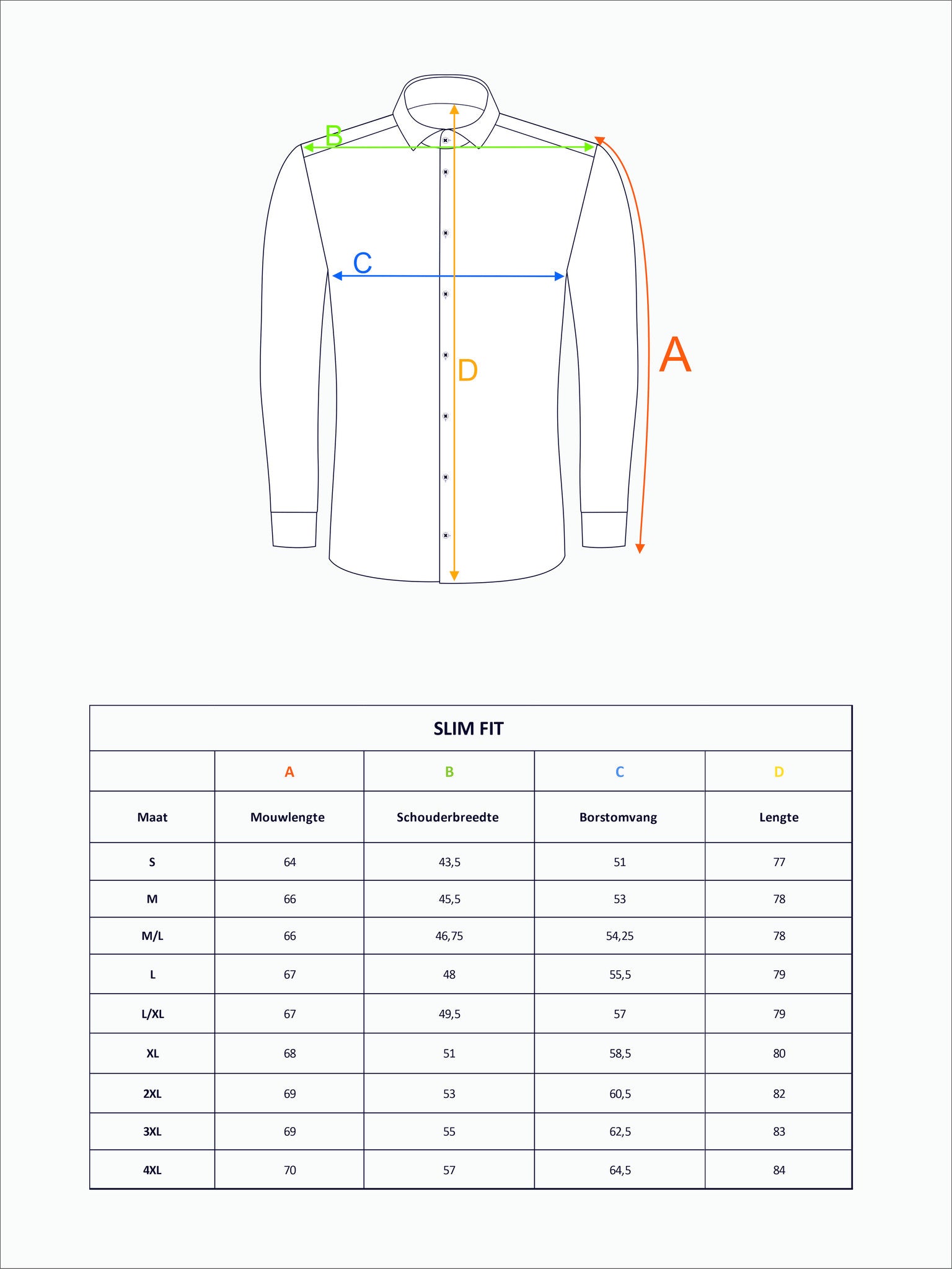 Camisa leira azul claro