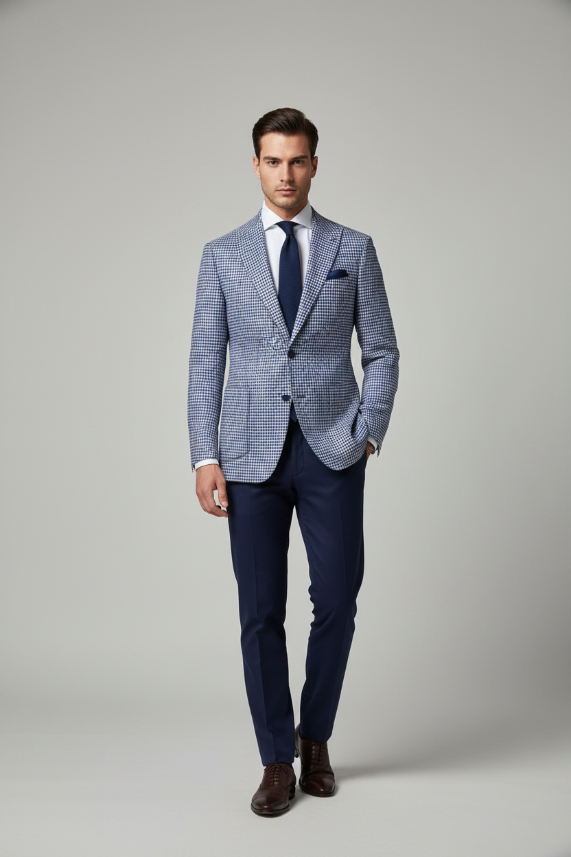 Blazer Homme Milano Bleu