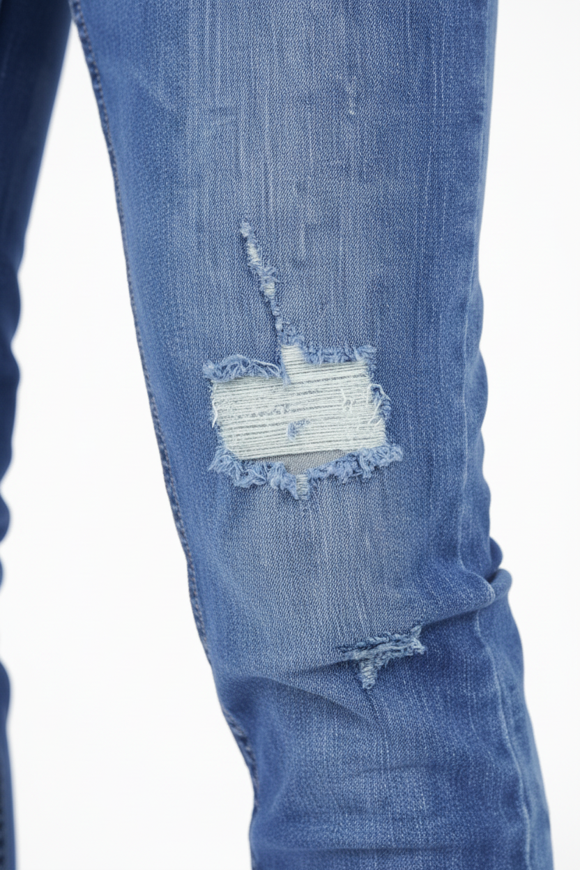 Jean Essentiel Déchiré Bleu