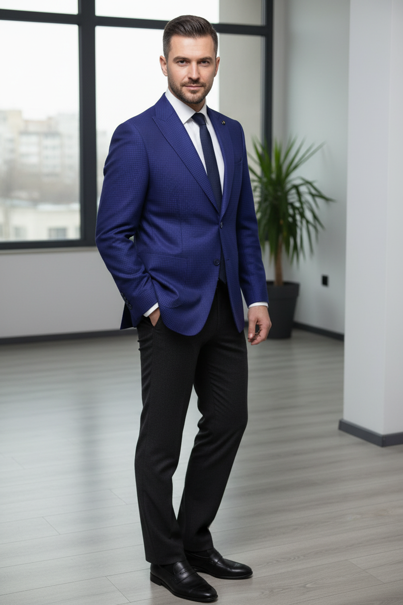 Giacca da uomo Roma blu navy