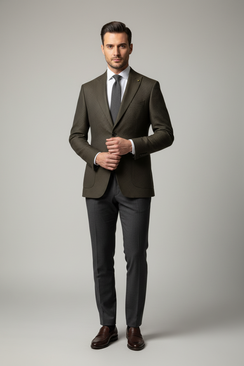 Heren Blazer Roma Groen