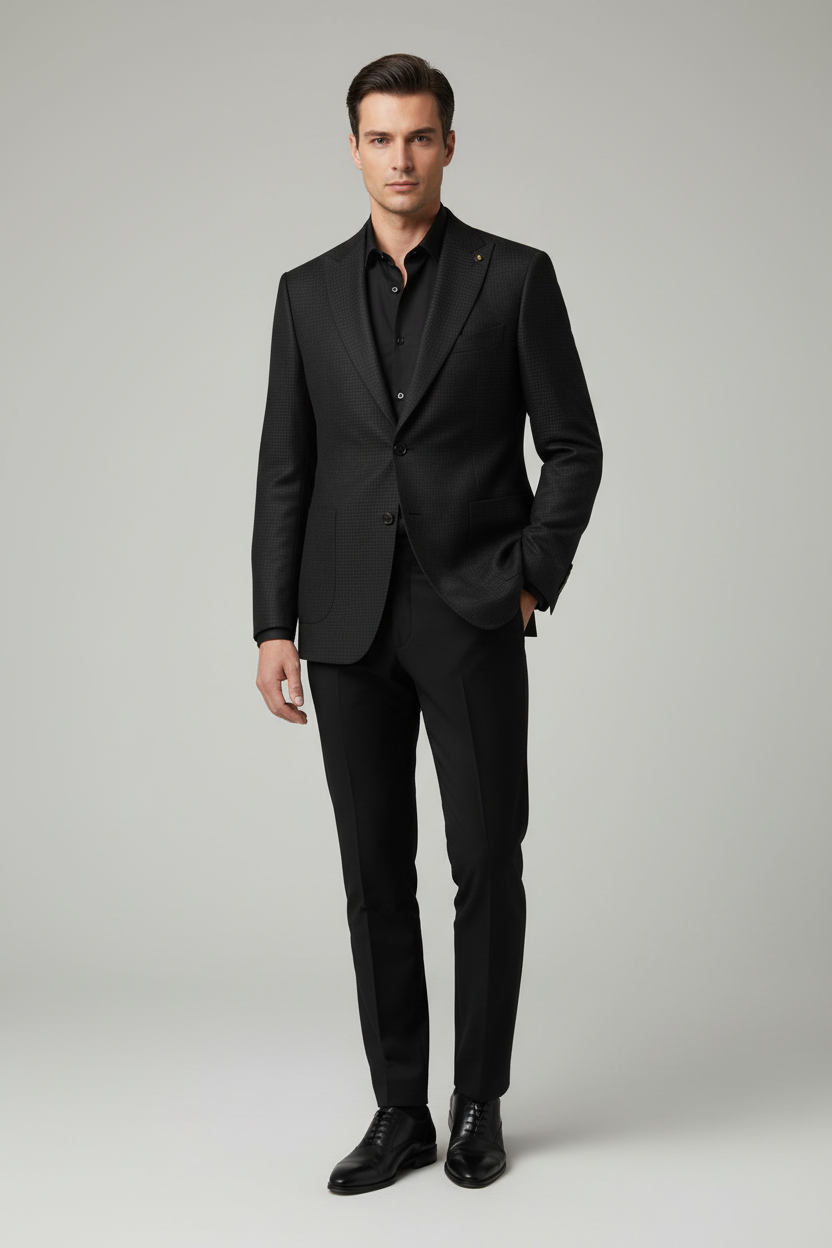 Blazer de hombre Roma negro