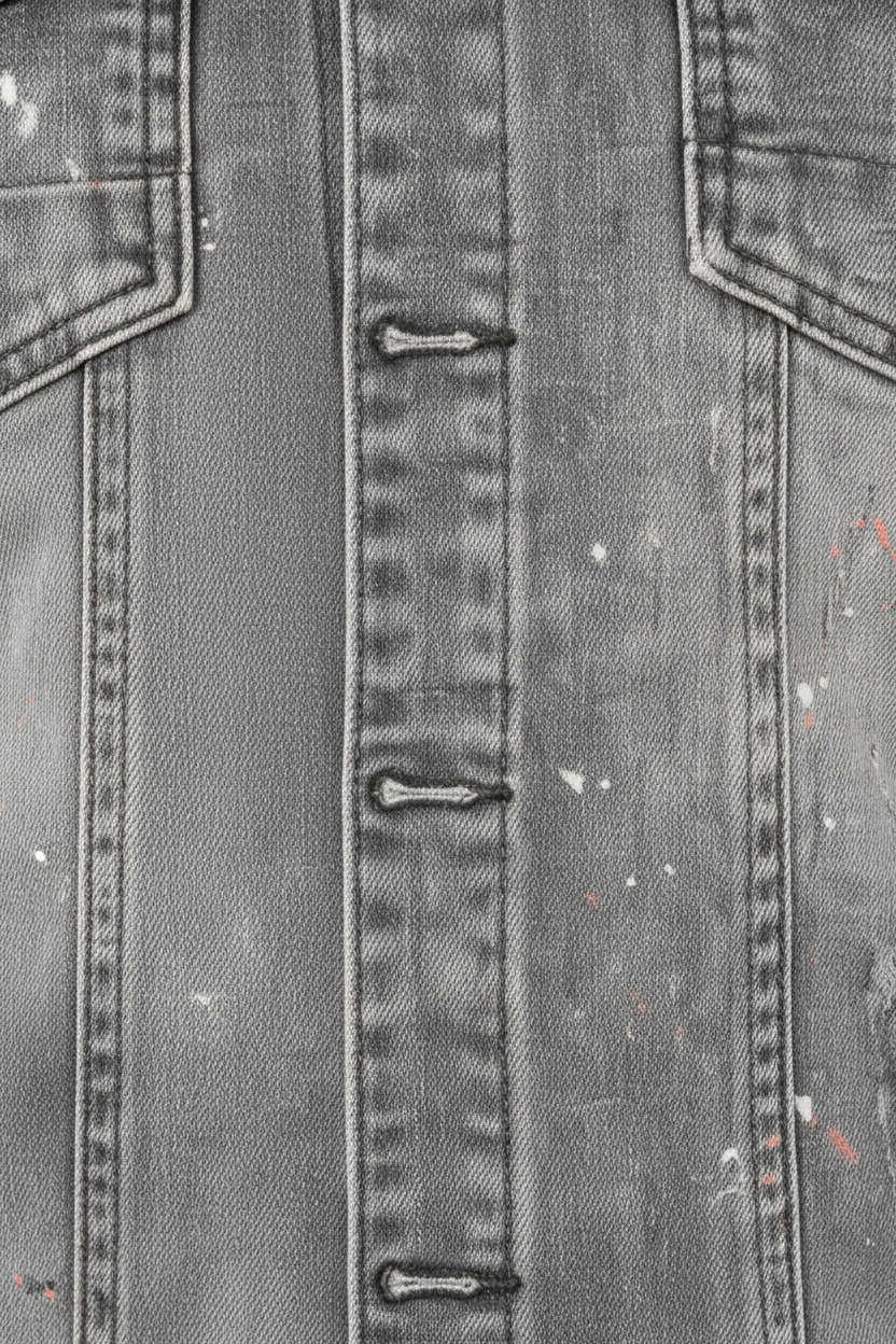 Denim-Spritzjacke in Grau