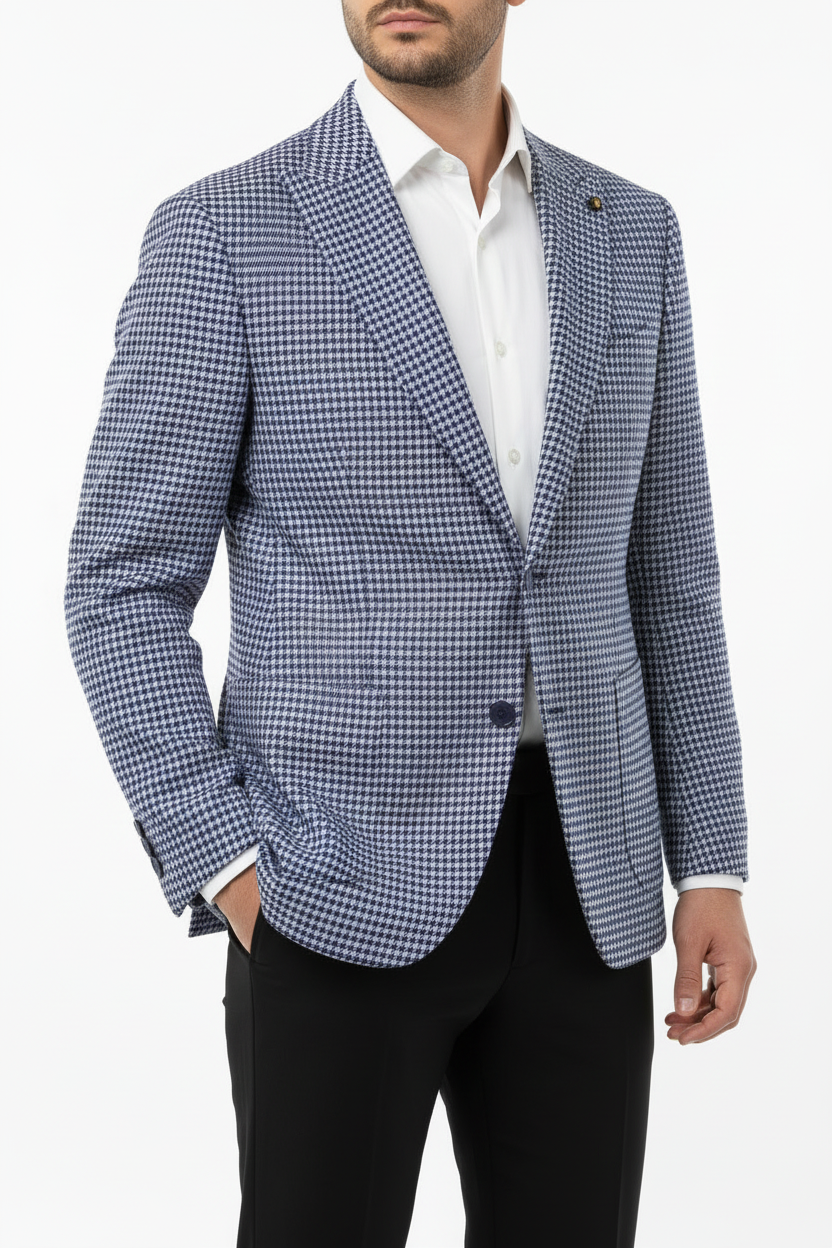 Heren Blazer Milano Blauw