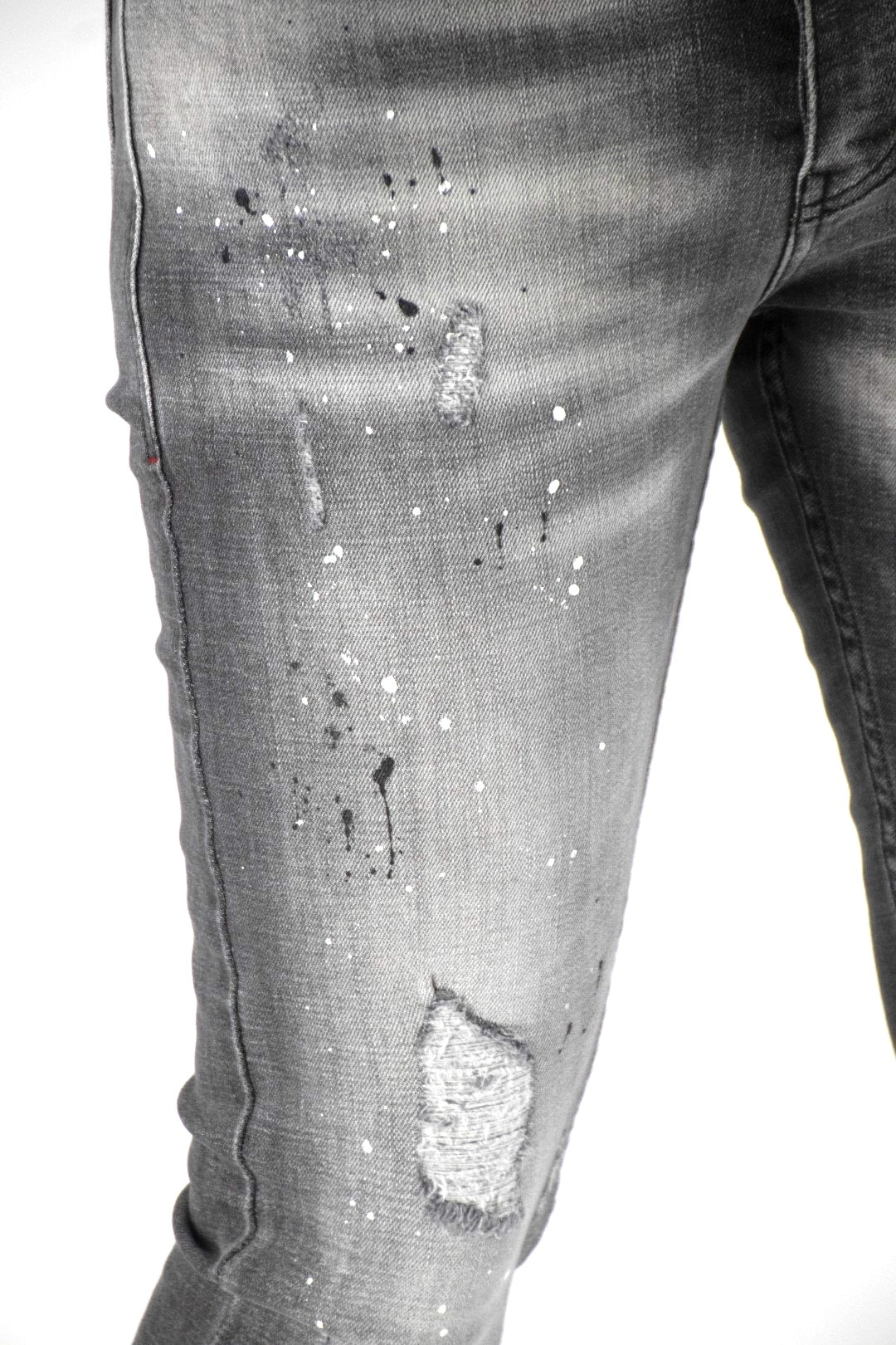 Skinny Jeans Artsy Spalsh Grijs