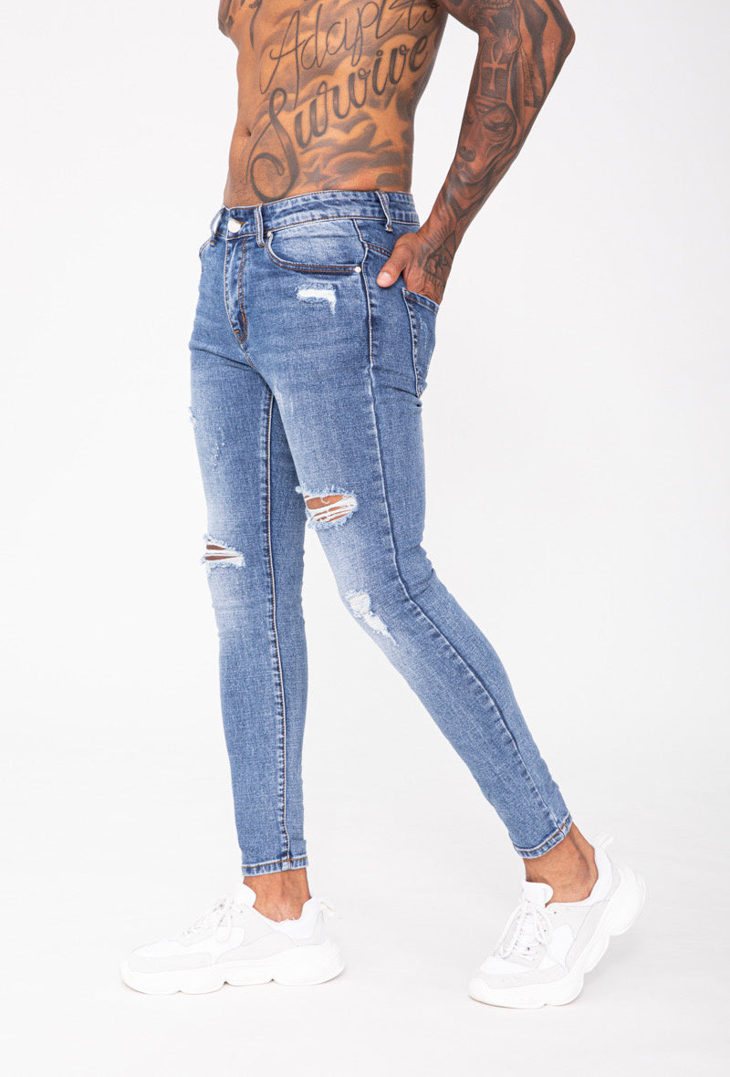 Licht blauwe Skinny Jeans