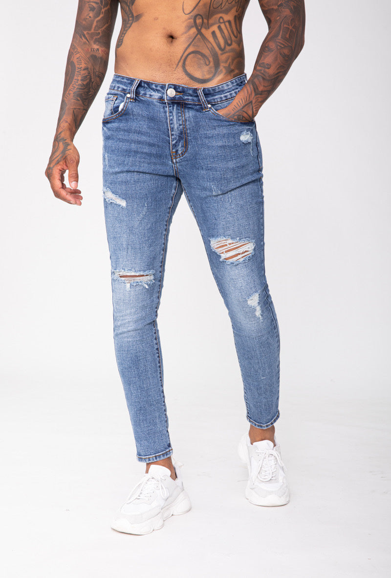 Licht blauwe Skinny Jeans