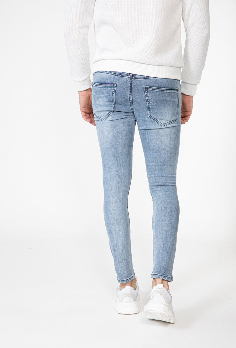 Skinny jeans heren blauw
