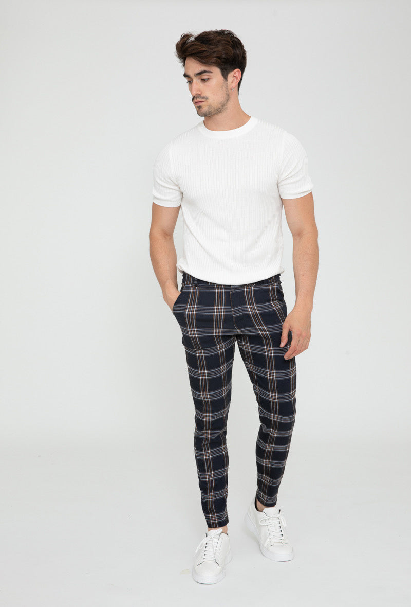Geruite Chino Heren Safor