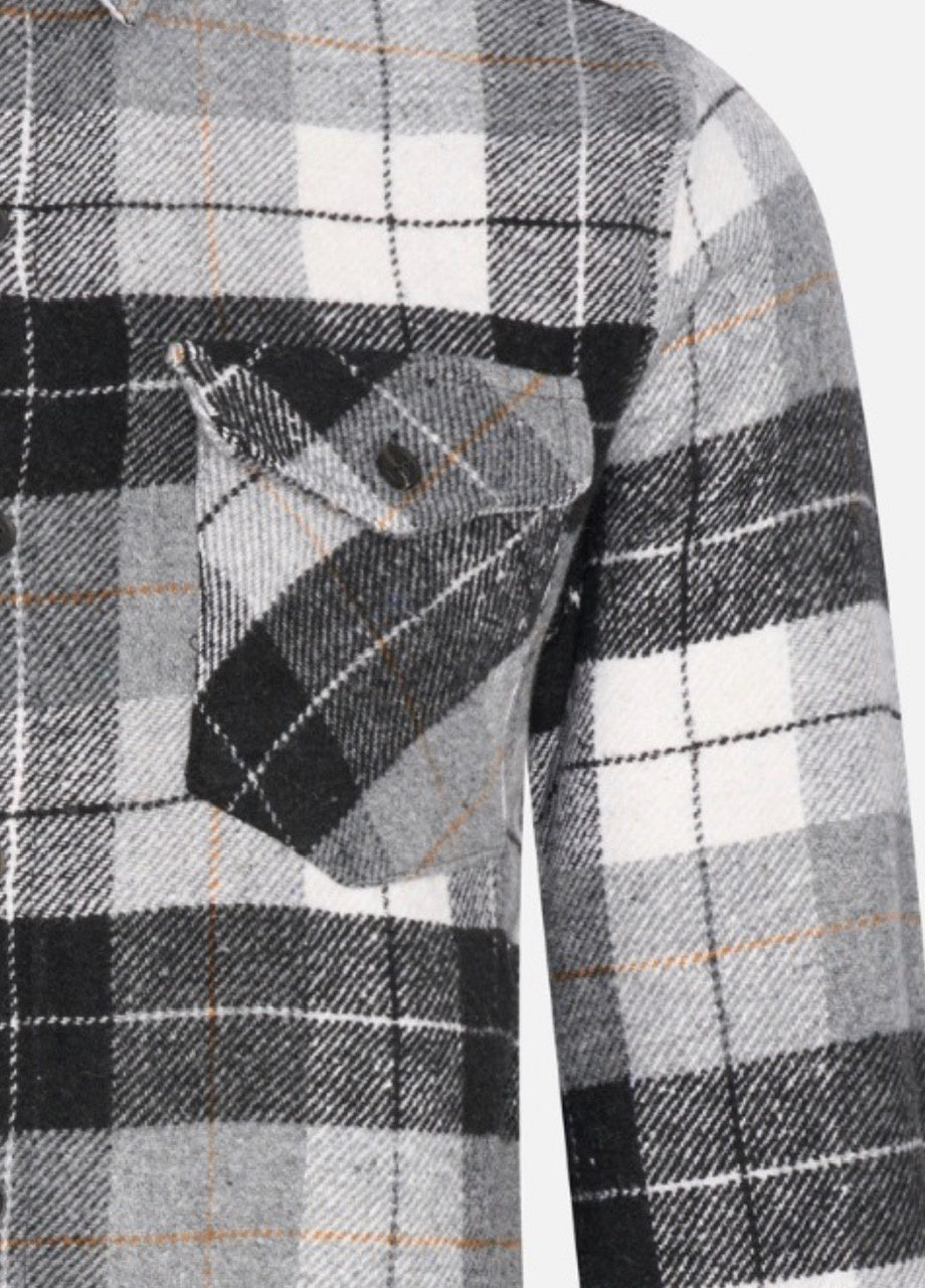 Flannel shirt gray
