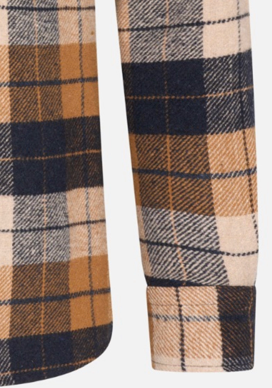 Flannel shirt light brown