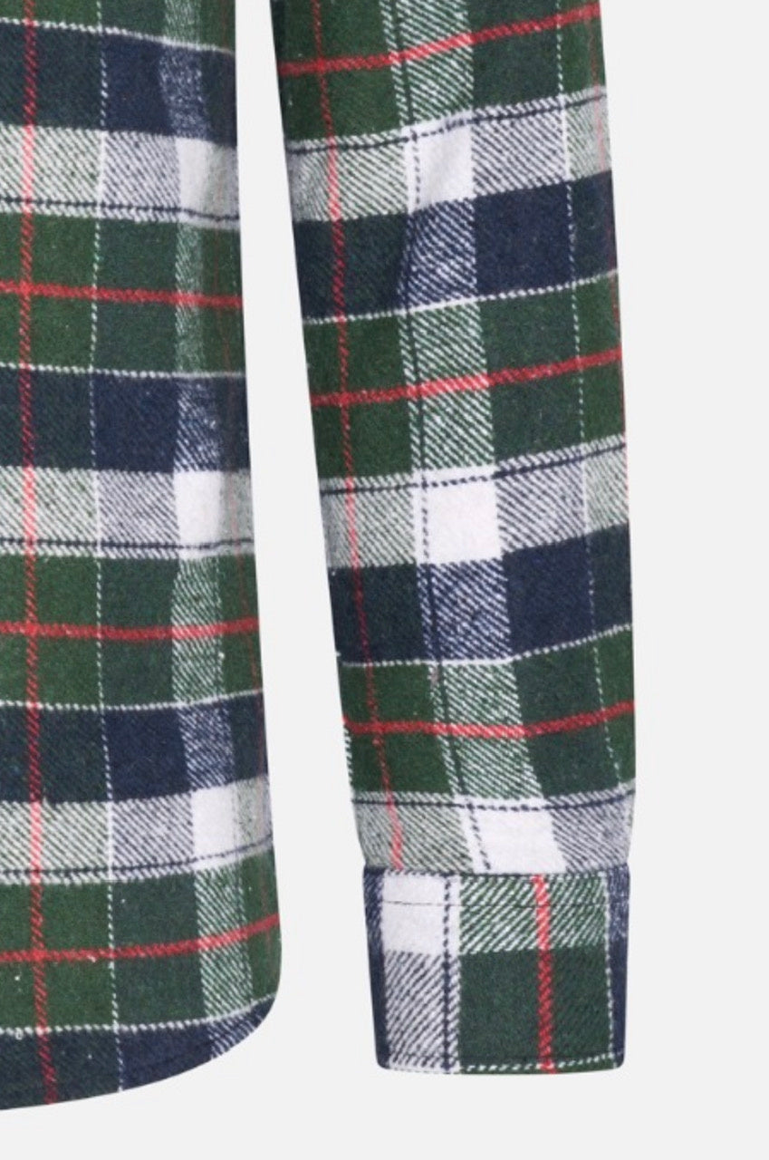 Flannel Shirt Groen