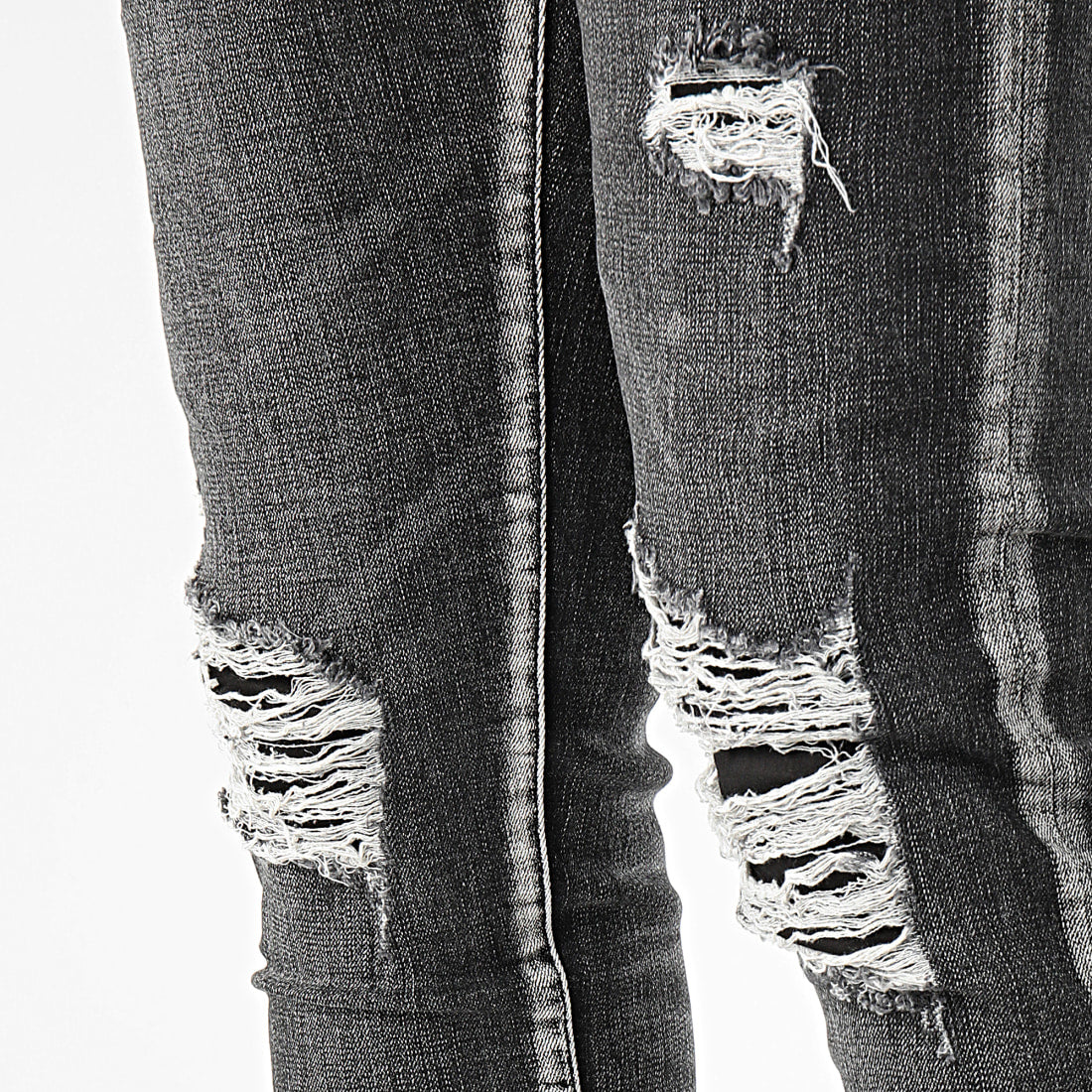Skinny Jeans Gescheurd Zwart